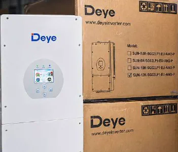 Гібридний інвертор Deye SUN-12K-SG02LP1-EU-AM3 і коробки Deye